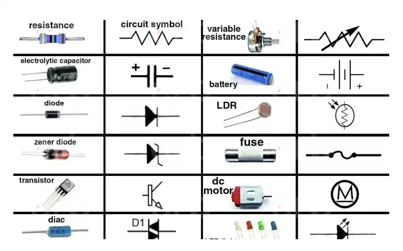 Decoding Electrical Circuit Symbols for Wires, Switches, and Connections